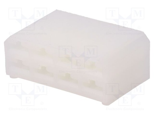 [100080WTME] Carcasa para terminal hembra de 8 vías de faston 6.3 mm. Mod. 100.080W