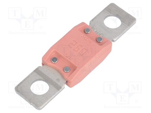 [FUSMEGA250] Fusible de cartucho coche 250A 32VCC 68,6mm. Mod. MEGAVAL250A