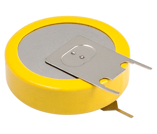 [PLI099ELM] Pila de botón litio 3V 950mAh soldar CI vertical CR2477V. Mod. PLI099