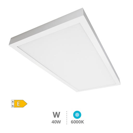 [203405013GSC] Panel superficie LED rectangular Menia 40W 6000K Blanco. Mod. 203405013