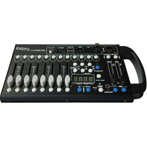 [LC192DMXMINITOS] Mini controlador DMX 192 canales Ibiza Sound. Mod. LC192DMX-MINIMINI CONTROLADOR DMX 192 CANALES