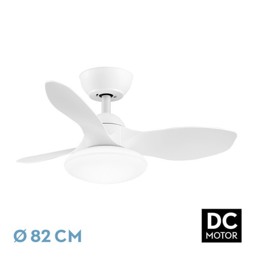 [207291301FAB] Ventilador de techo 82cm 36W motor DC CCT Paramo blanco. Mod. 207291301