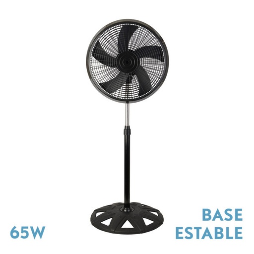 [210441009FAB] Ventilador pie 50cm 65W negro Agudo. Mod. 210441009