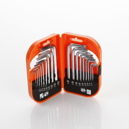 [170622ALY] Juego De Llaves Allen Y Torx Inviolable, Estuche De Plástico ALYCO. Mod. 170622