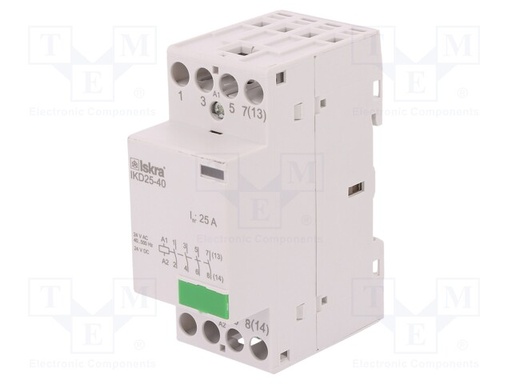 [IKD254024V] Contactor modular 24V AC/DC 4 polos 25A. Mod. IKD25-40/24V