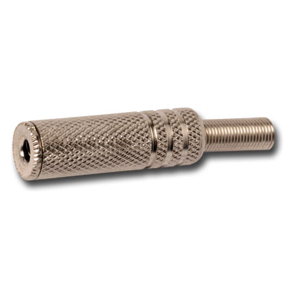 [PW7000021] Conector metálico Jack hembra mono 3.5mm. Mod. PW70-00021