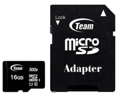 [TUSDH16GCL10U03] Tarjeta micro SD HC 16 GB más adaptador Team Group. Mod. TUSDH16GCL10U03