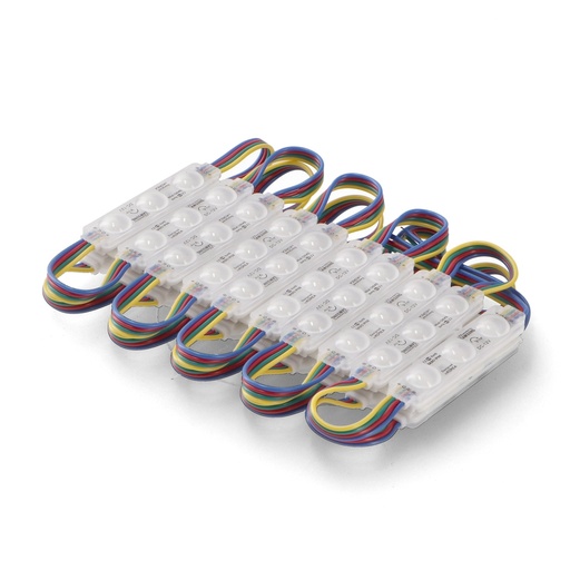 [LM7163] Módulo de 3 LED SMD 12V 1W RGB. Mod. LM7163
