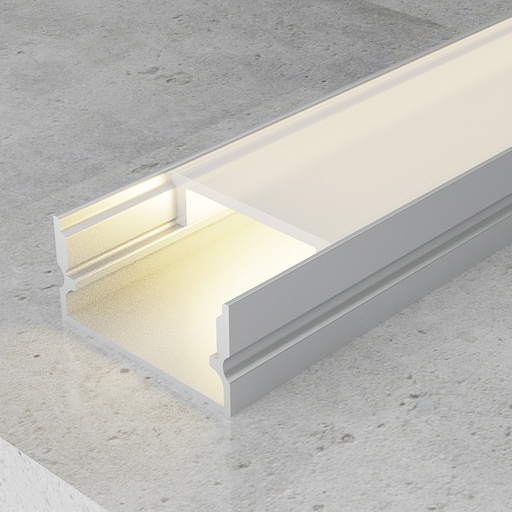 [LM3753] Perfil de Aluminio Sino - 2 Metros aluminio. Mod. LM3753