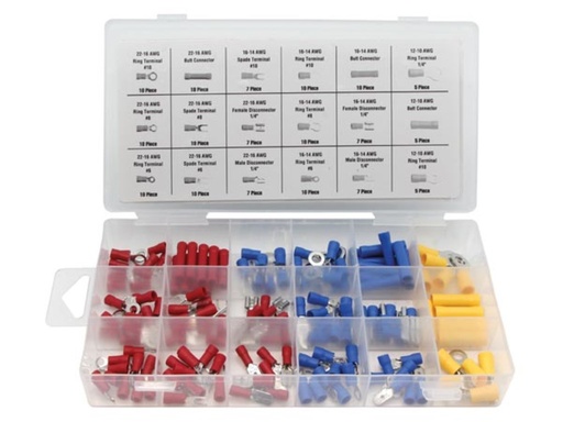[HAS05] Kit de 150 terminales faston y redondos aislados. Mod. HAS05