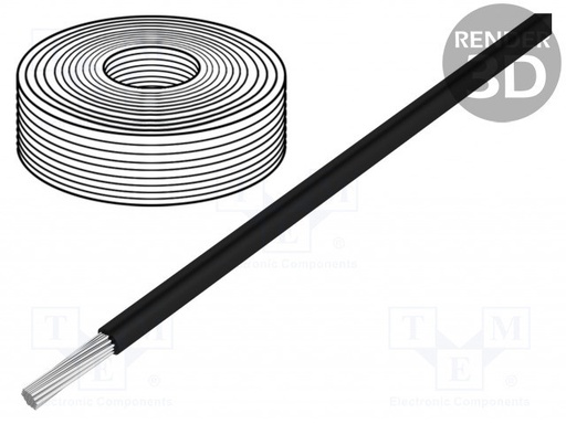 [HEAT180SIF60BK] Cable silicona 6.0mm2 negro -50÷180°C 500V. Mod. HEAT180SIF-6.0BK