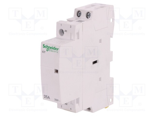 [A9C20132] Contactor modular 2 Polos 25A 24VAC ICT Schneider. Mod. A9C20132
