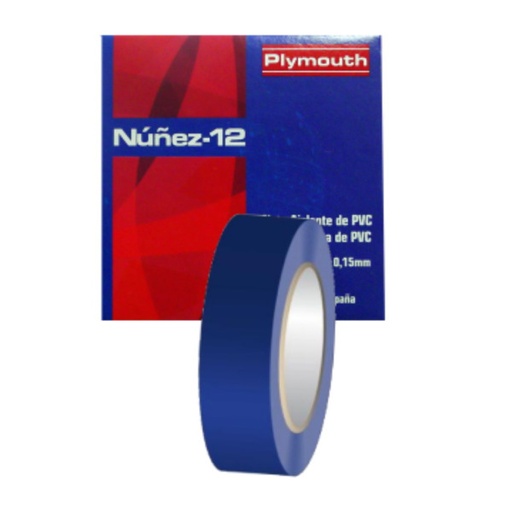 [21005083] Cinta aislante azul 20mx19mm NUÑEZ. Mod. NUÑEZ12AZ