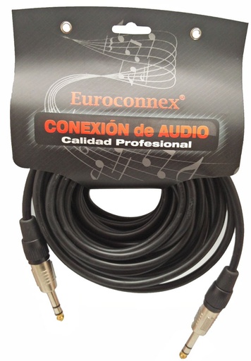 [431210ELG] Conexión audio Jack 6,3 estéreo a Jack 6.3 estéreo 10 metros. Mod. 4312-10